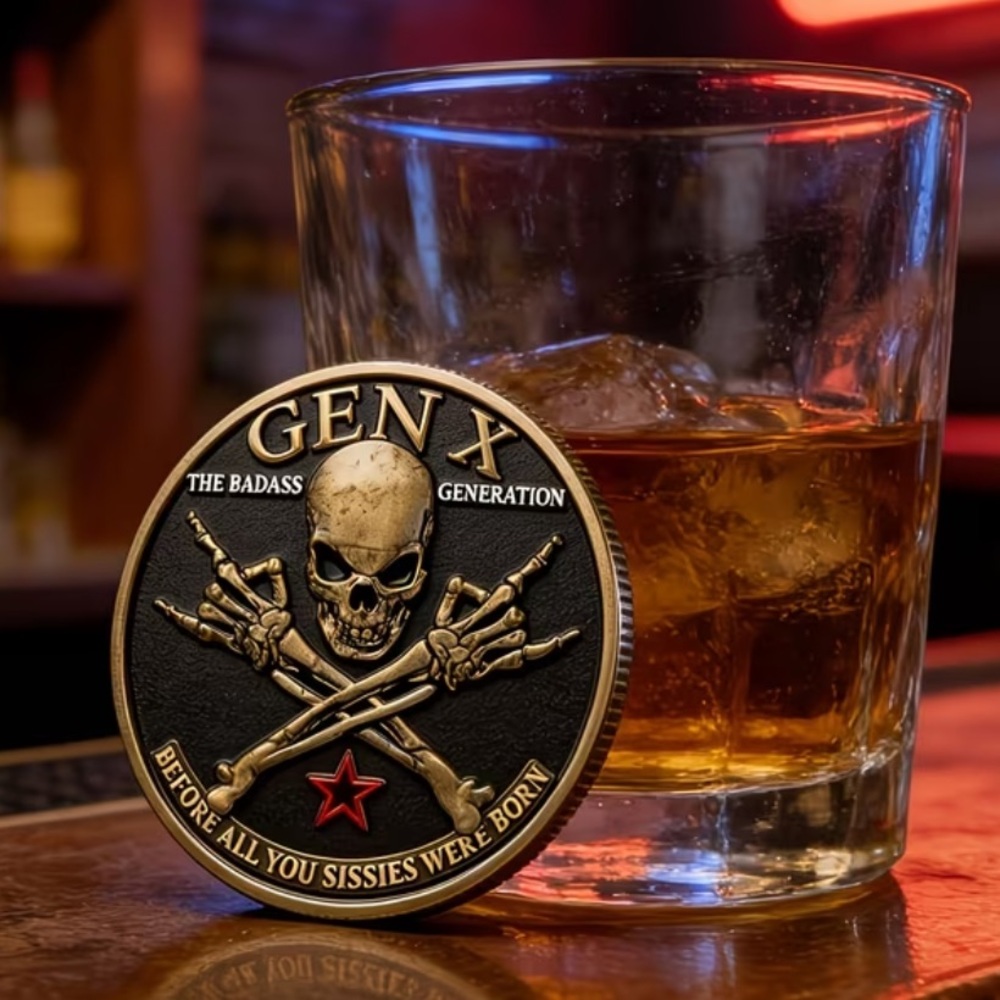 Gen X Generation Double-Sided Challenge Coin